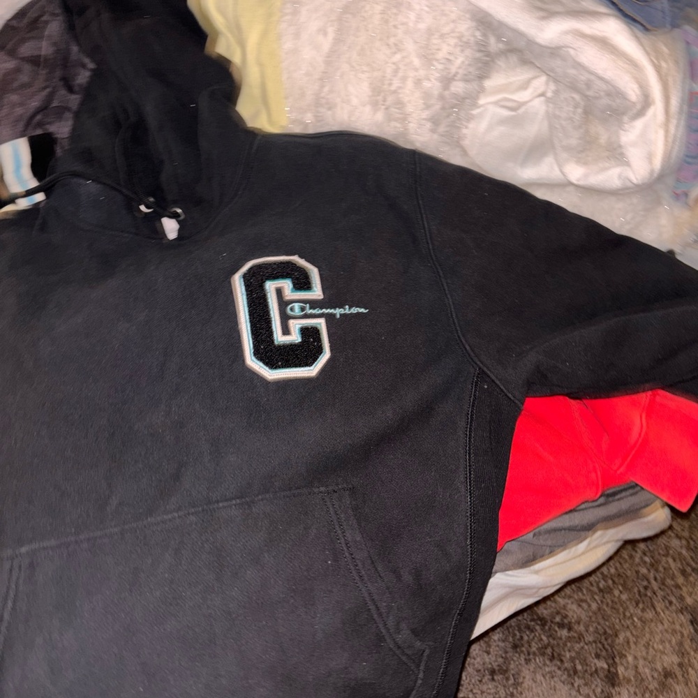 Champion Black Pullover With Logo Patch - image 3